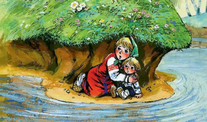 Краткое содержание: Гуси-лебеди